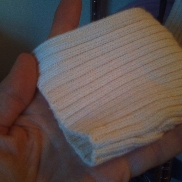 Ralph Lauren white ribbed turtleneck sweater sze L - Picture 3 of 8